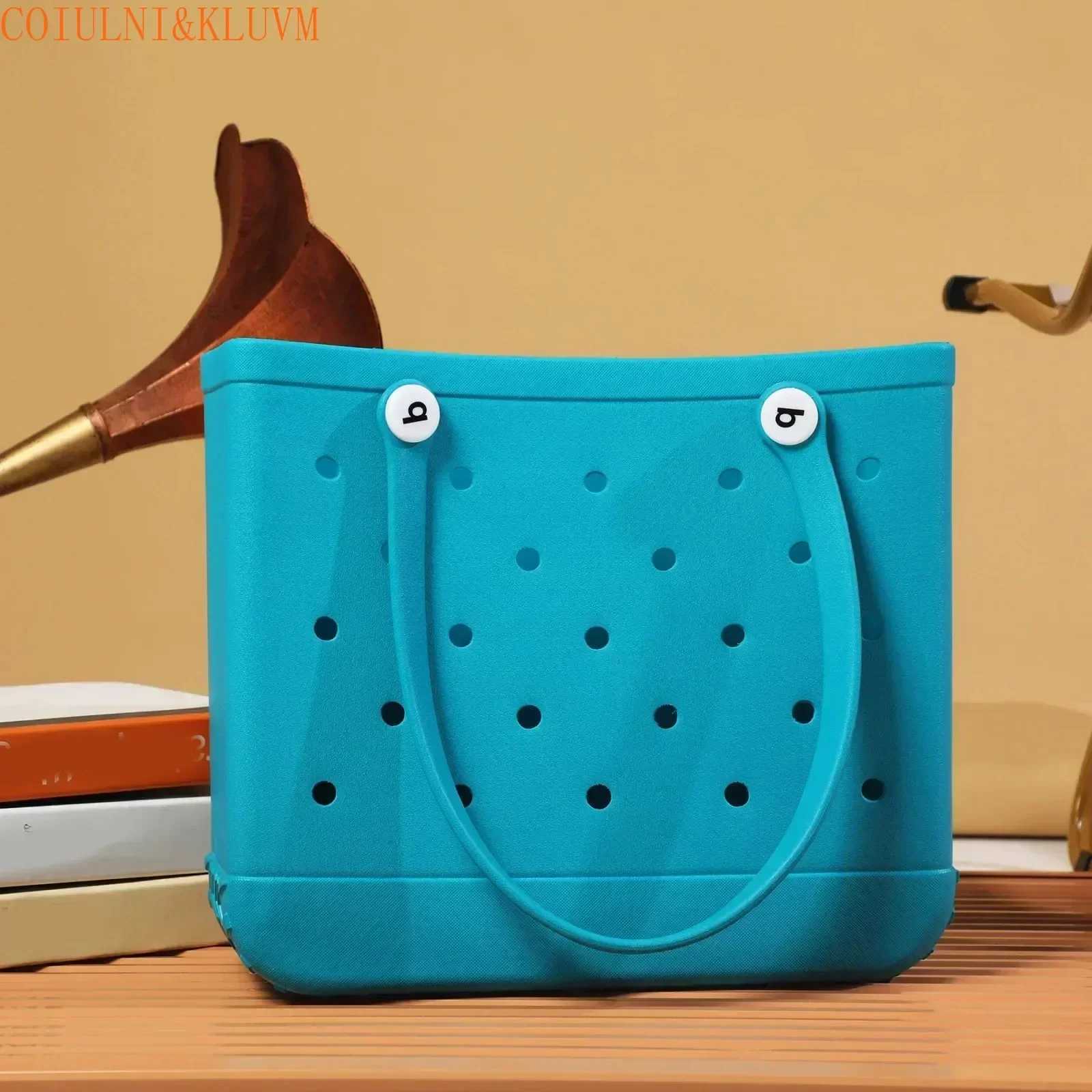 (COIULNI KLUVM) Beach Bag Summer EVA Beach Basket Womens Beach Bag Summer EVA Beach Basket Womens Beach Bag W250415