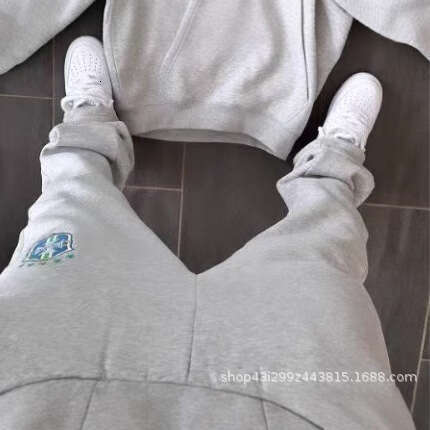 Mm New Autumn And Winter Brand Fashionable Printed Pullover Long Sleeved Hooded Sweatshirt Set For Men's Casual Versatile Jacket Trendy