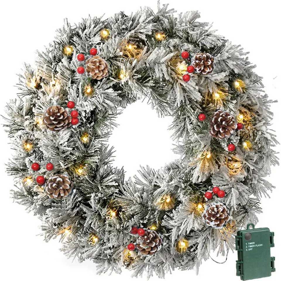 60cm Xmas Decoration 60cm Home Ddecoratio Christmas Decorations Christmas Wreath Vine Antern Christmas Wreath VineM251115