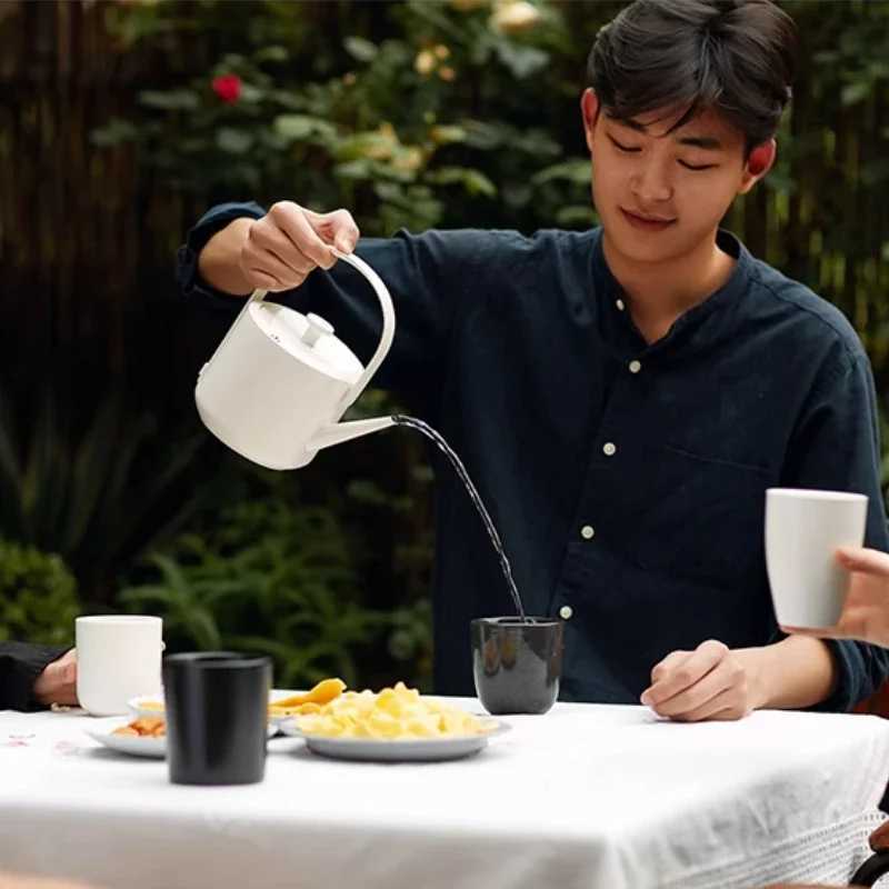 220V Retro Style Electric Kettle 600ML Stainless Steel Water Boiler 1200W Thermostat Teapot Fast Boiling Y251114