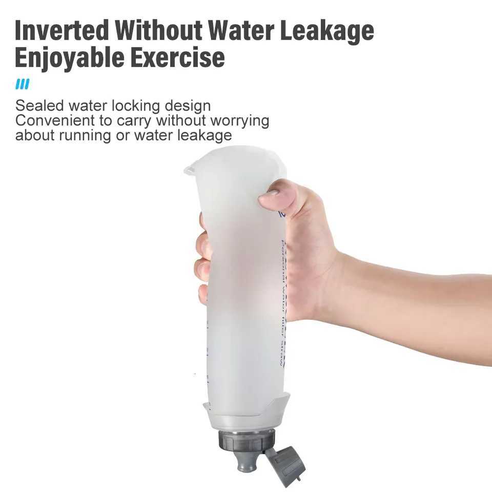 NEWBOLER Water Bottle TPU Folding Soft Flask Outdoor Sport Water Bag Collapsible Water Bottle 1L For Running Camping BPA FreeW251114