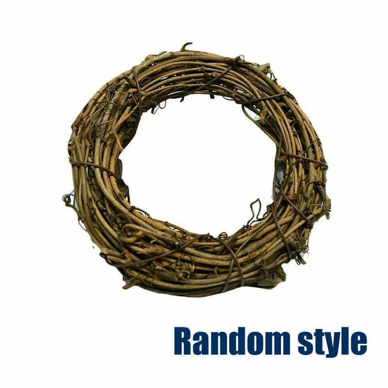 Christmas Artificial Vine Ring Wreath Rattan Wicker Garland Xmas Party Decor DIY Farmhouse Decor Rattan Decor GarlandM251115