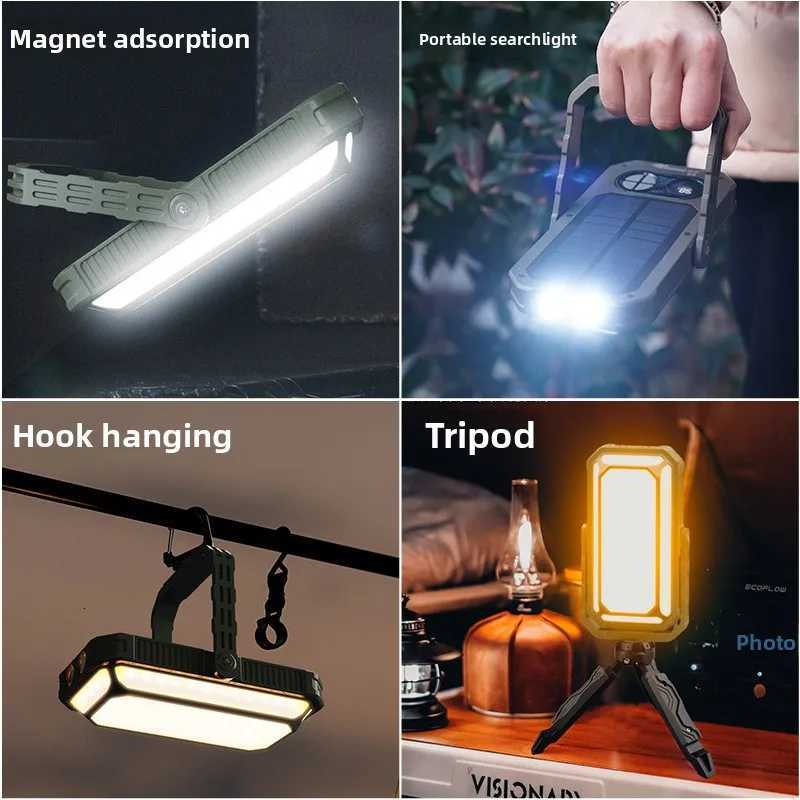 10000Mah LED Camping Tent Light Rechargeable Outdoor Emergency Lighting Waterproof Portable Hanging Night Lamps Camping Lighting M251115