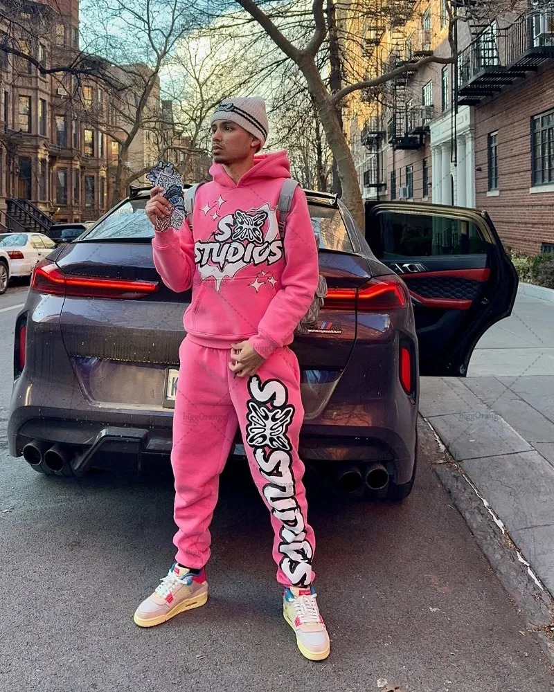 Street Punk Y2K Harajuku Hoodie European and American High Street Letter Print Clothing Fashion Trendy Zipper Sweatshirt 250409