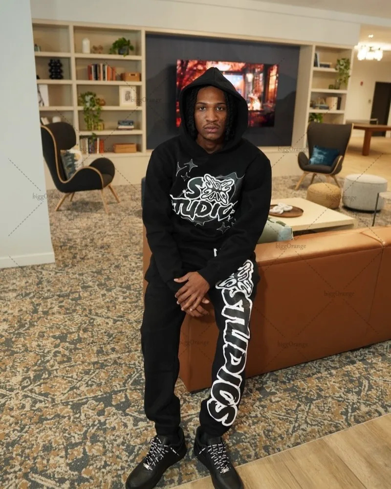 Street Punk Y2K Harajuku Hoodie European and American High Street Letter Print Clothing Fashion Trendy Zipper Sweatshirt 250409