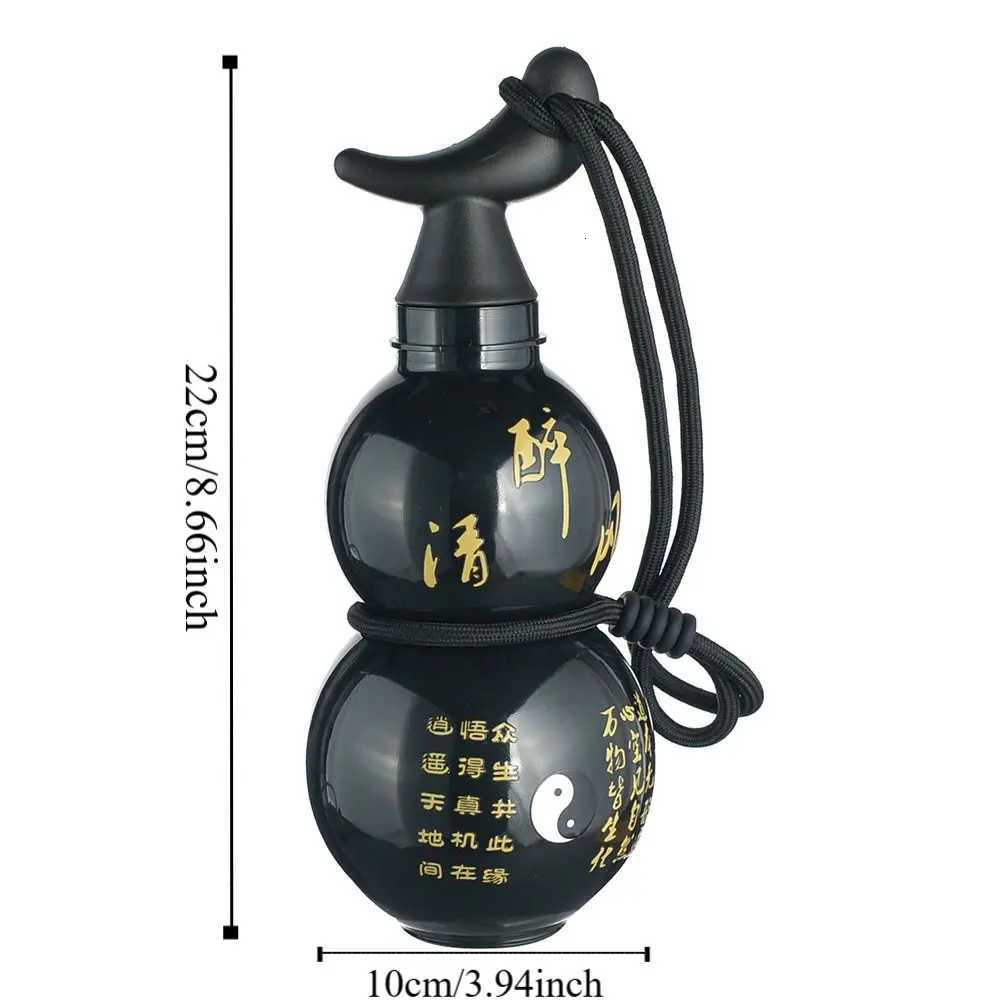 Gourd Shaped Outdoor Water Bottle Wu Kong Large Capacity Poratble Water Cup Chinese Style Portable Gourd Drink BottleW251114