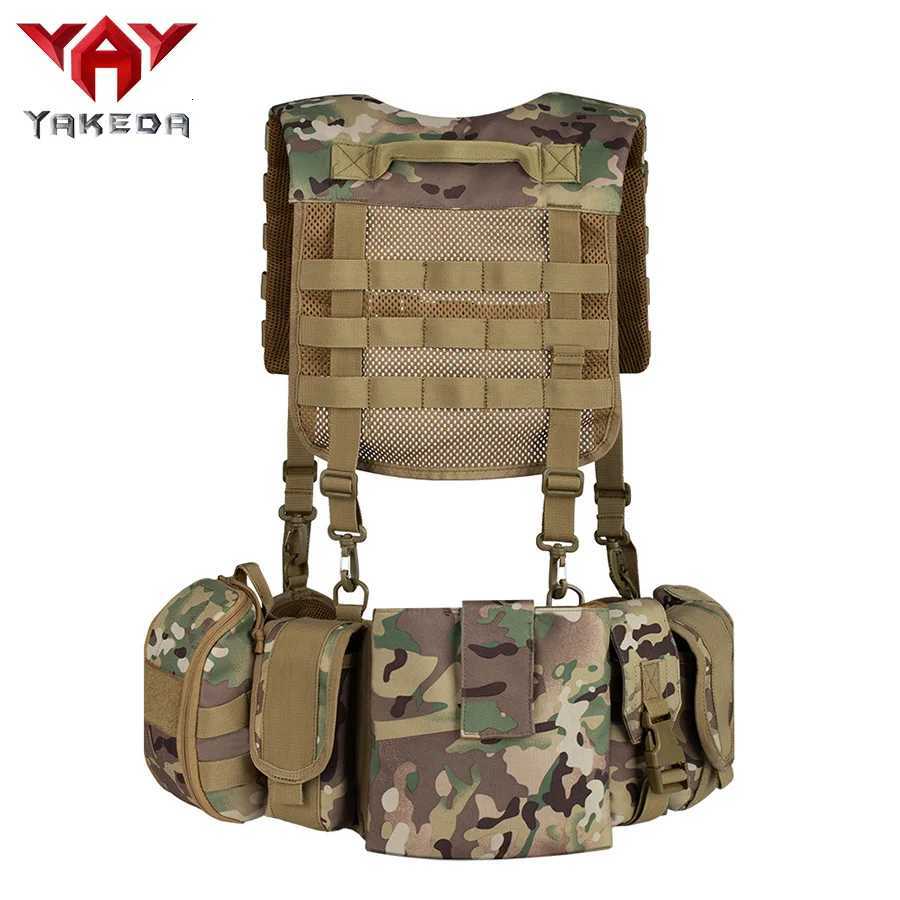YAKEDA Outdoor Training Camouflage Vest Chest Strap Multi-functional Accessories Equipment Vest XJ251114