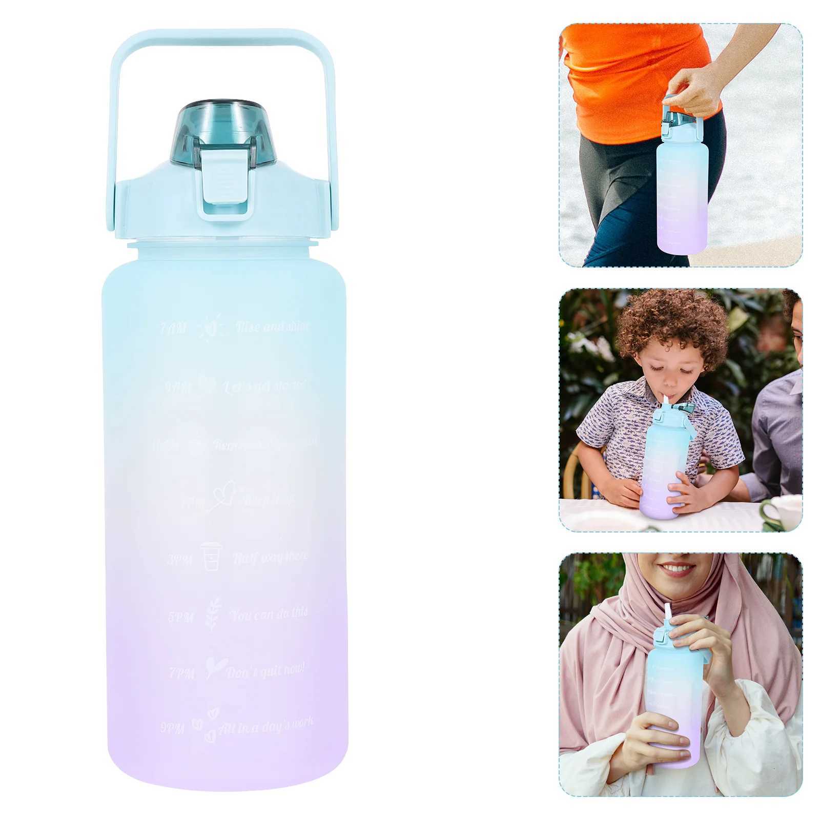 Outdoor Sports Water Bottle 600Ml Large Capacity Portable Drinking Cup For Juice Fruit Tea Heat-Resistant Plastic BeverageW251114