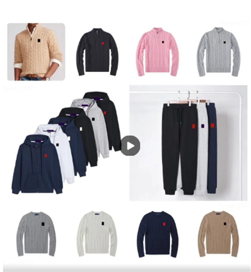 Designer new Hot sale Mens polos sweater Hoodies and Sweatshirts autumn winter casual with a hood sport jacket men's hoodies High Quality friend gifts