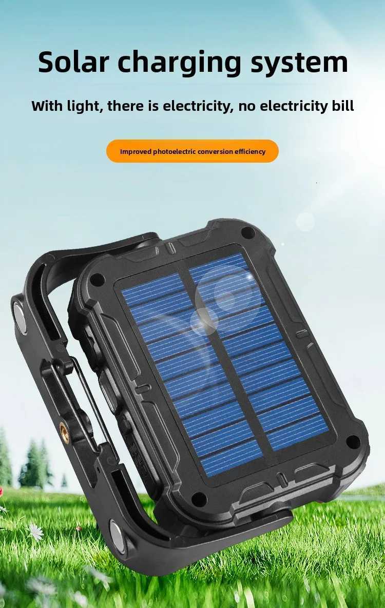 YINNUO R3 Outdoor Camping Light Solar Charging Main Light Strong Light Ultra Bright Tent Light Portable Ultra Long Battery Life M251115