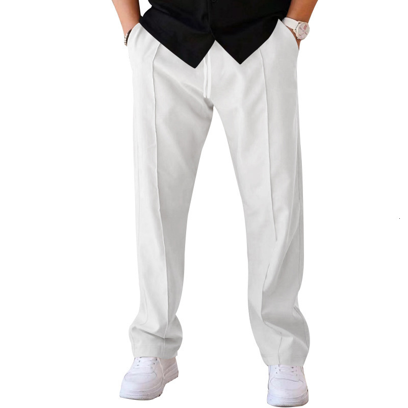 2025 new men's summer loose straight sports casual American oversized long leg pants