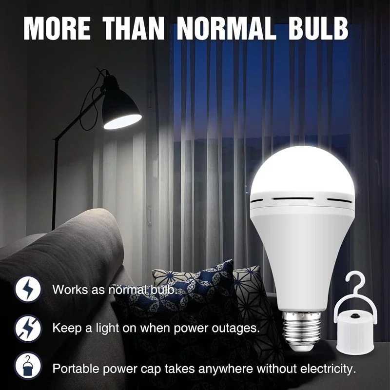 7W/9W/12W/15W Emergency Light Bulb LED Handheld Hanging Energy-Saving Lights Bulb Portable Household Tent Fishing Lighting C251115