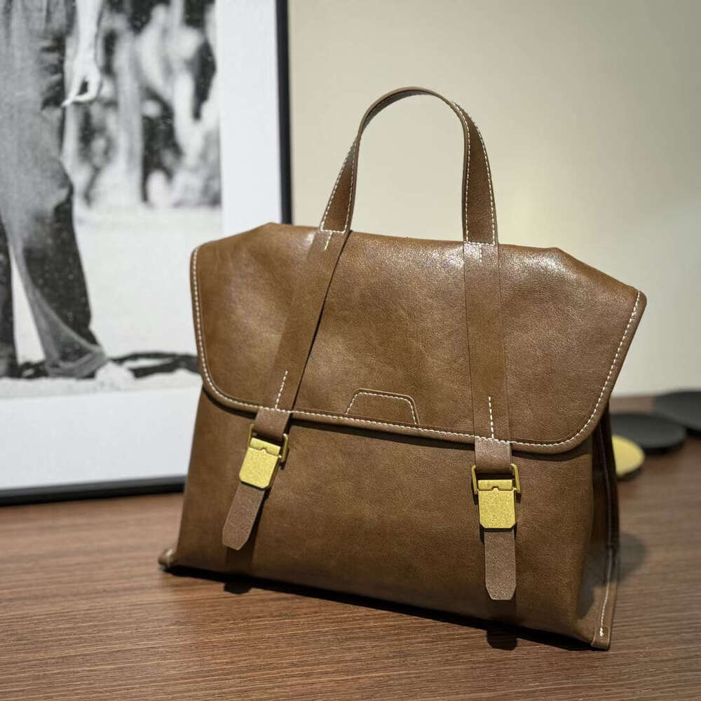Mm Women's Bags Travel Made Of Vegetable Tanned Cowhide, Single Shoulder Crossbody Bag For Commuting, High-End Briefcase, Large Capacity Backpack