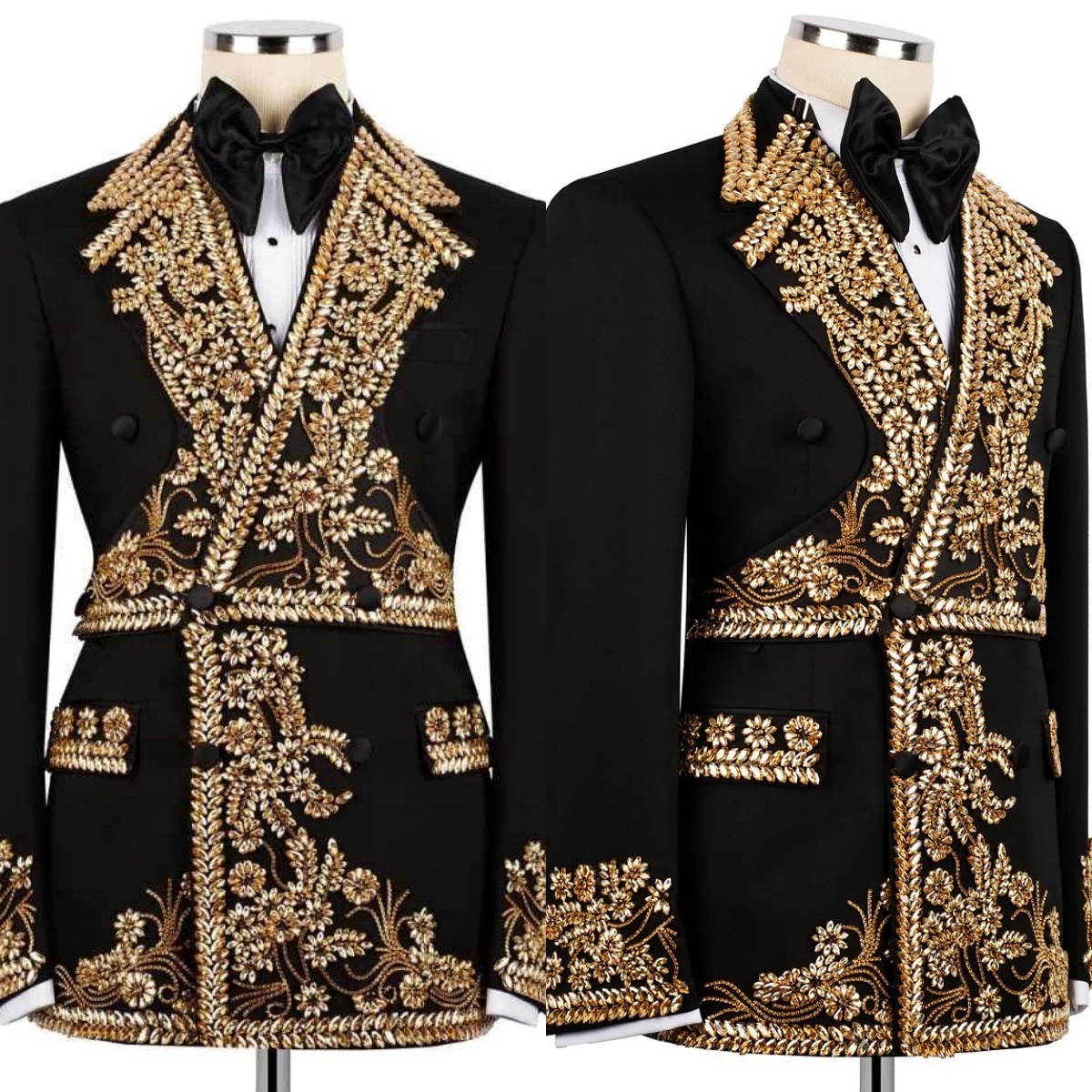 Luxury Men's Jacket Crystal Blazer 1 Piece Notched Lapel Beading Double Breasted Rhinestone Evening Coat Customized Only One Jacket Plus Size