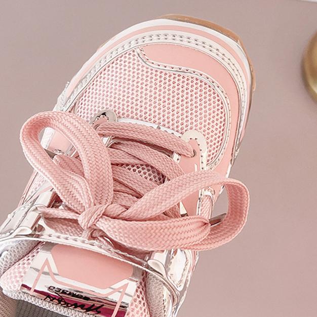 2025 new hot Free shipping designer running shoes for children summer new outdoor Black Pink Silver designer Kid's Shoes Size 23-36