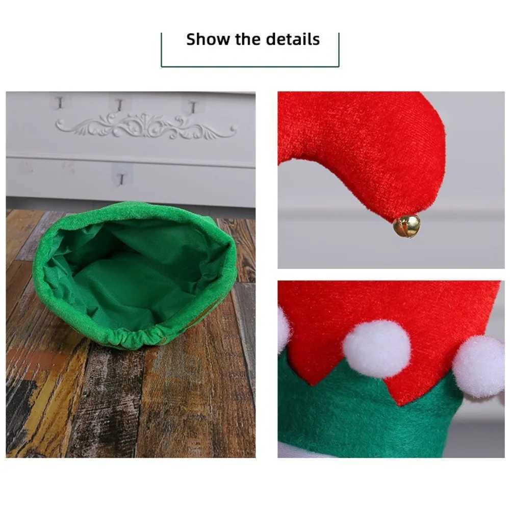 Festive Christmas Hat Gold Bright Color Elf Clown and Pants Headwear Party Gifts Perfect Christmas Decoration Party Supplies Y251115