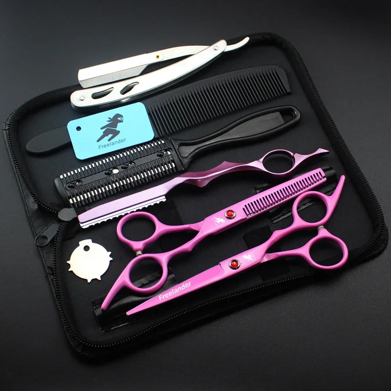 Purple Diamond Japanese Hair Scissors Hairdressing Scissors Shears Hairdresser Shaver Haircut Scissors 250414
