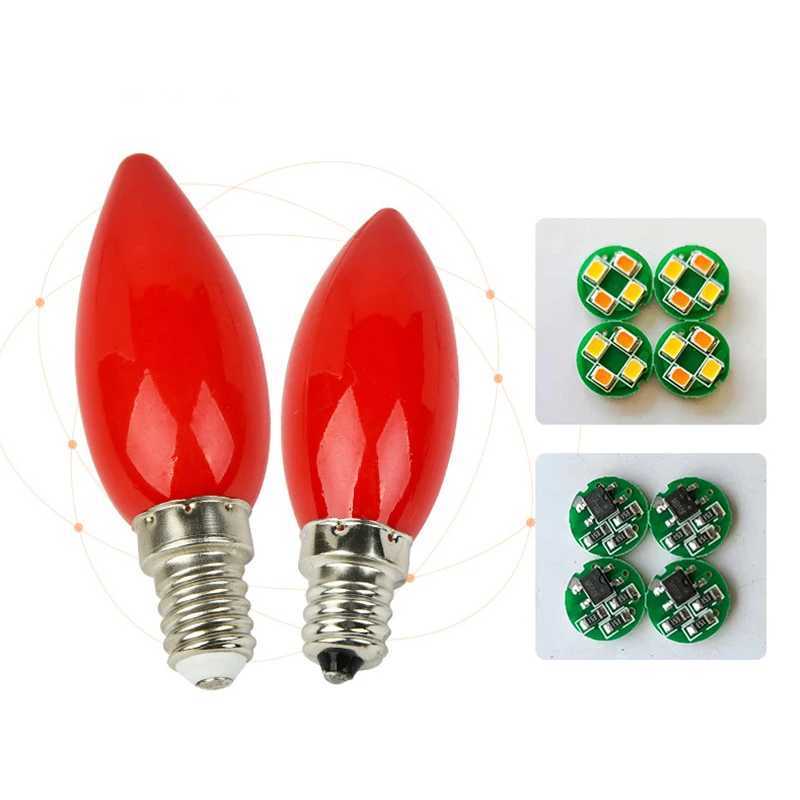 YY1Pc 2025 LED Altar Bulb E12/E14 Red Candle Buddha Lamp Temple Decorative Lamp Buddha Bead Lamp LED Candle Bulb Home Decor C251115