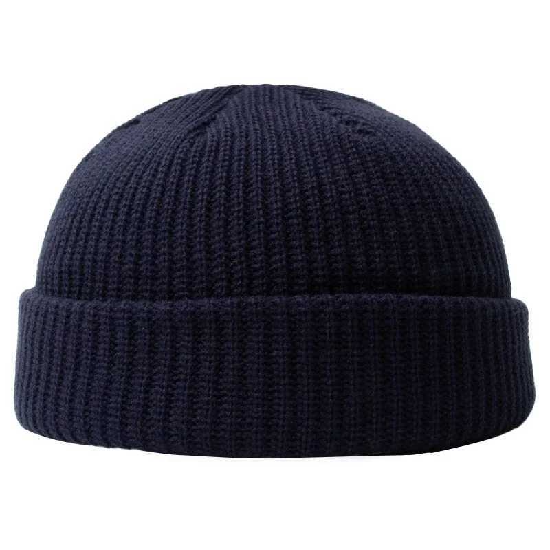Hip Hop Beanie Knitted Hat Men Fashion Skullcap Autumn Women Winter Brimless Baggy Melon Cap Cuff Docker Fisherman Beanies HatT251115