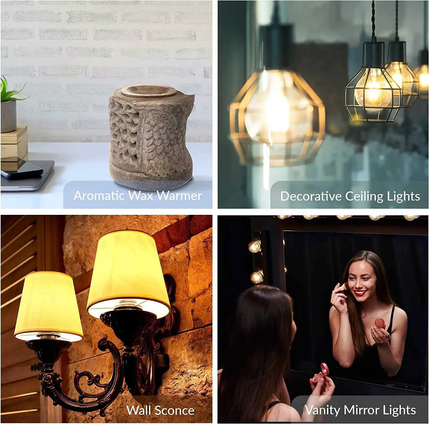 10pcs 7W Incandescent Edison Light bulbs E12 Base G40 110V 220V Bombilla Warm 2200K Decorative Tungsten Bulb For String Light C251115