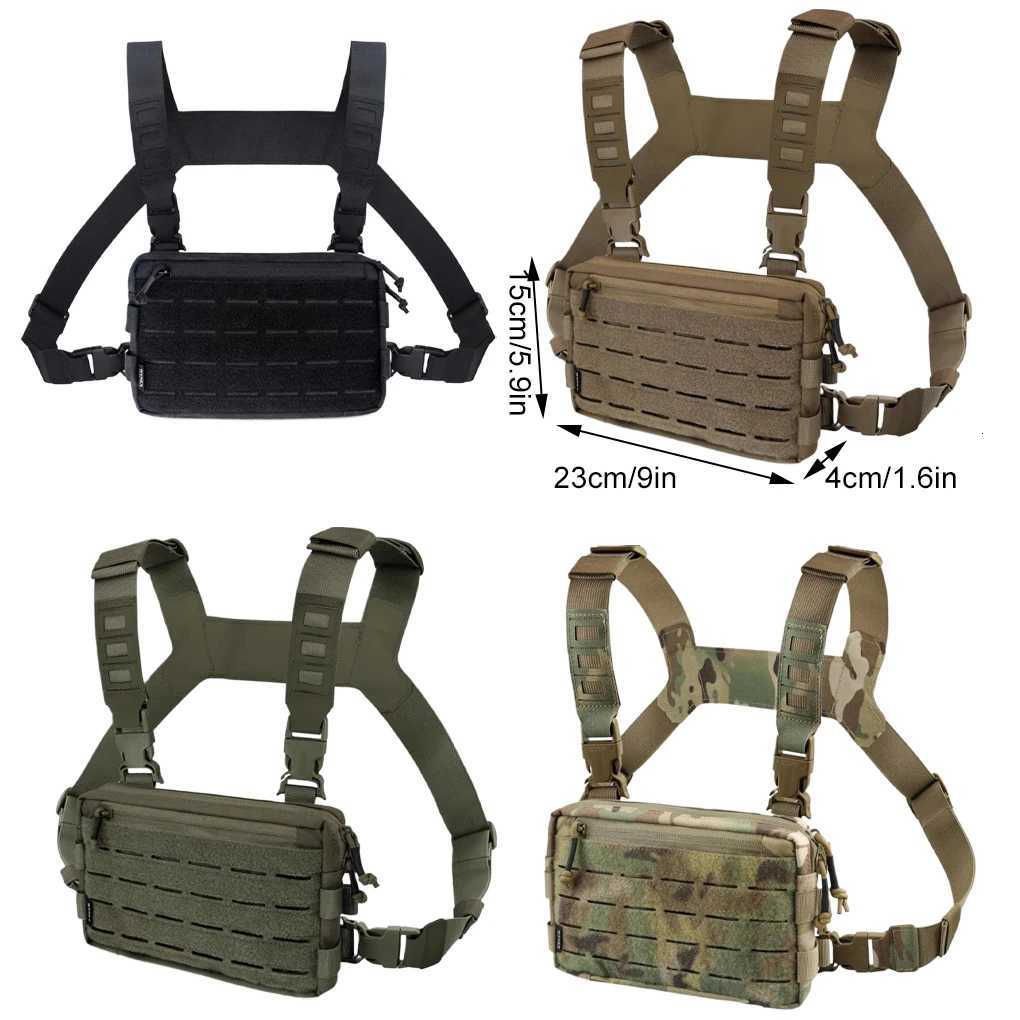 Tactical Vest Unisex Chest Rig Bag Streetwear Chest Bags Waterproof Oxford Sport Backpack Fishing Travel Backpack XJ251114
