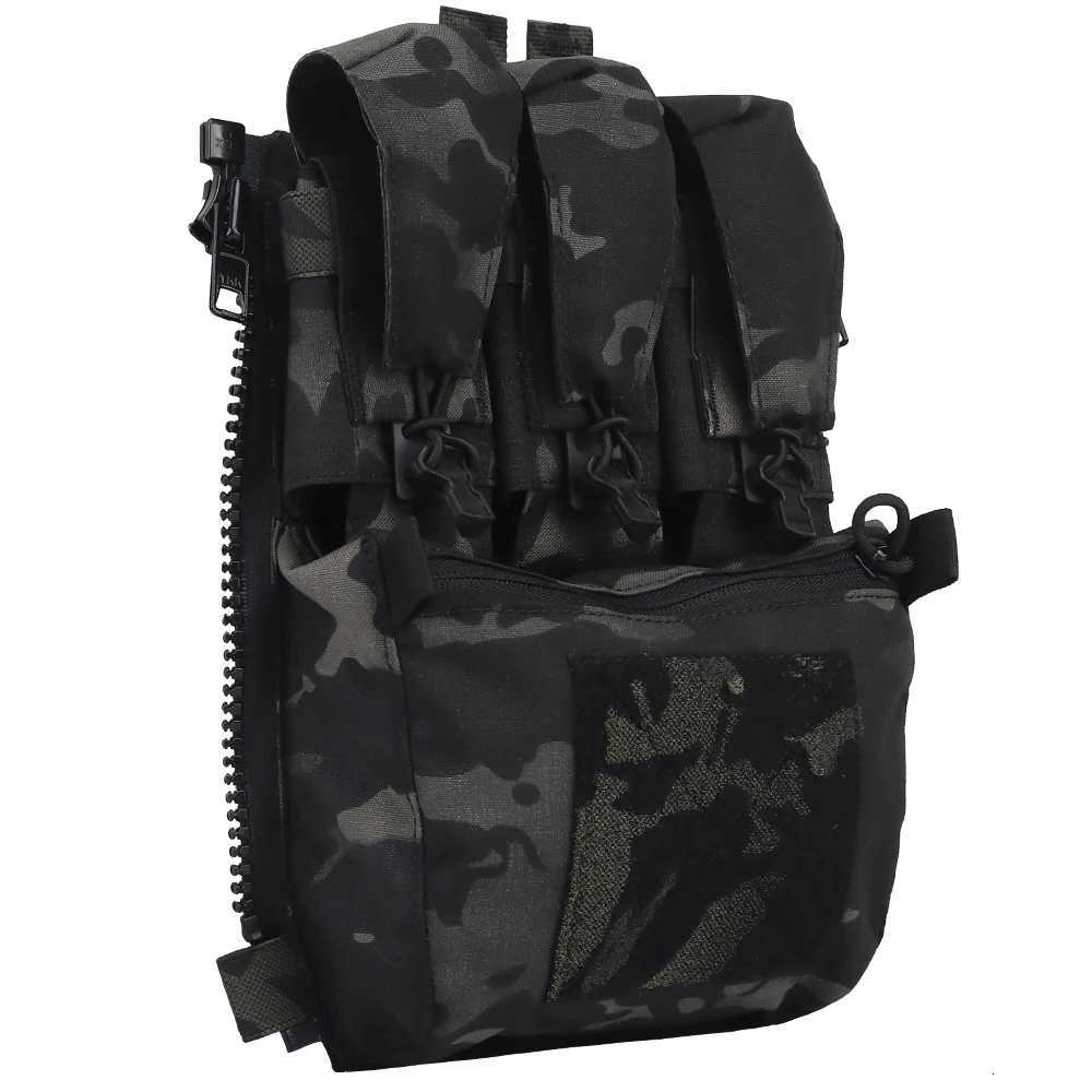 Assault Adapt Banger Back Panel Zip On Rear Pack Tactical Vest FCPV V5 Plate Carrier Accessories Bag GP Pouch Multitools Pocket XJ251114