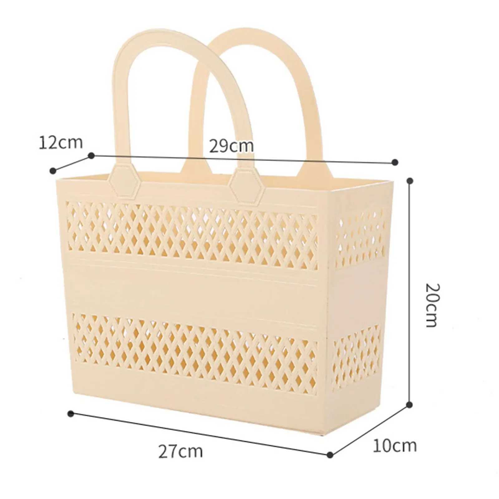 Shower caddy basket with handheld portable large capacity drainage box used for home storage basket in campsite bathroom beach dormitory gym W250415