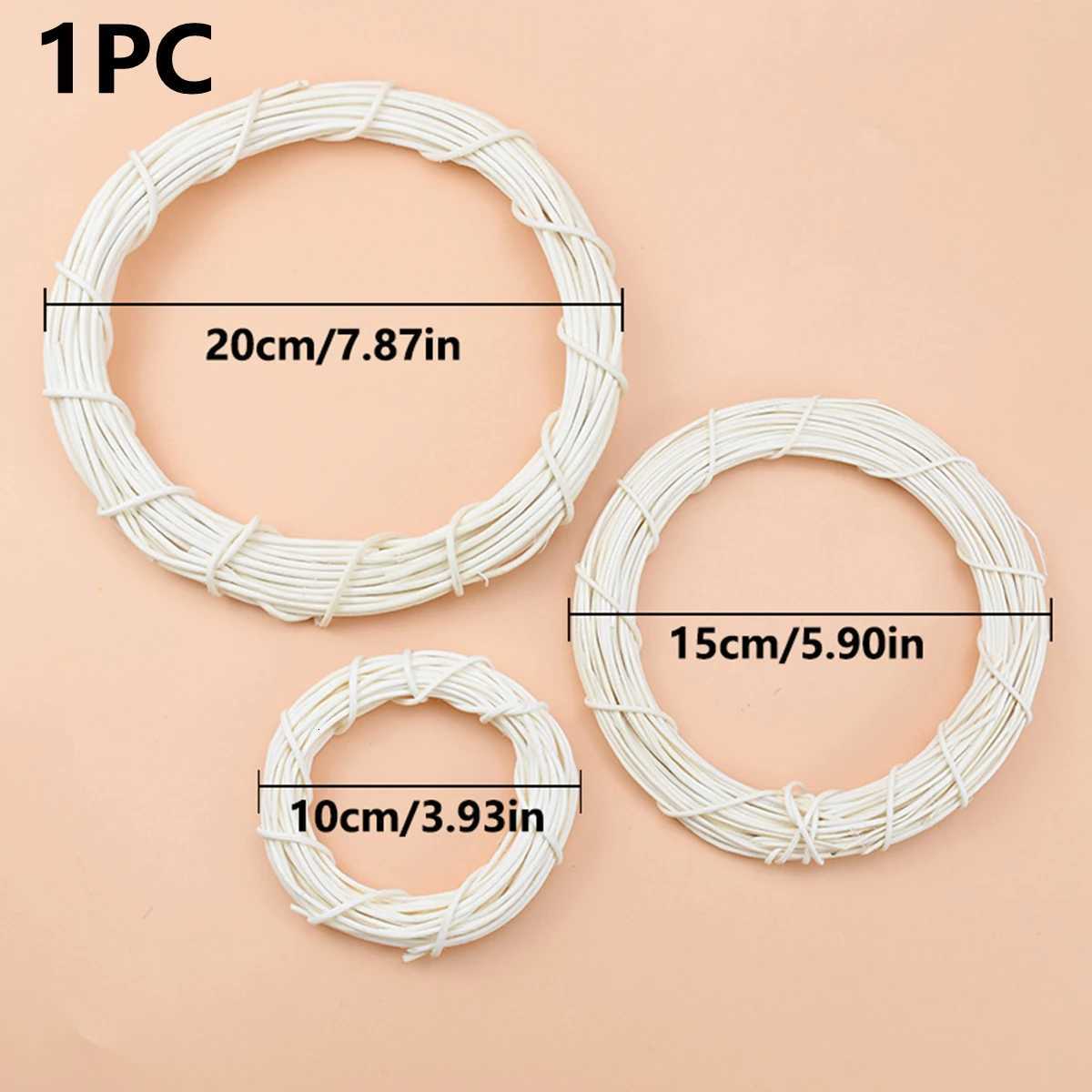 Artificial Rattan Frame Home Room Wedding Christmas Halloween Party Outdoor Decor DIY Gifts Bridal Wreath Yard Hanging AccessoryM251115