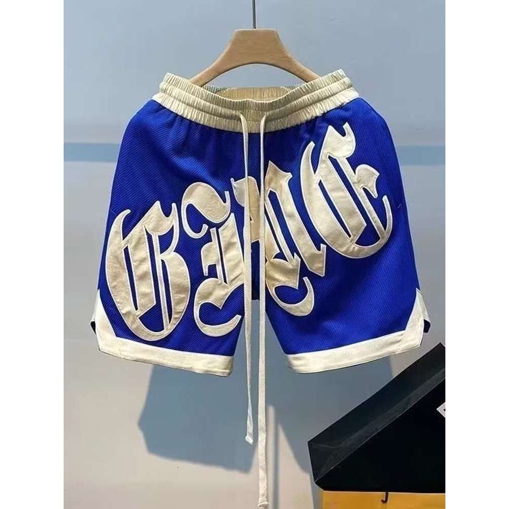 2025 Classic Ins Casual Rascal Handsome Letter Versatile Loose Trendy Men's Summer Hip Hop Sports Pentagram Pants