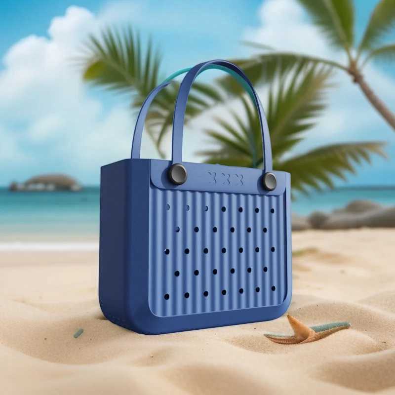 KBTWEILING Beach Handbag Large Travel Bag Womens Washable Outdoor Handbag Rubber EVA Bag for Beach Lake Swimming Pool W250415