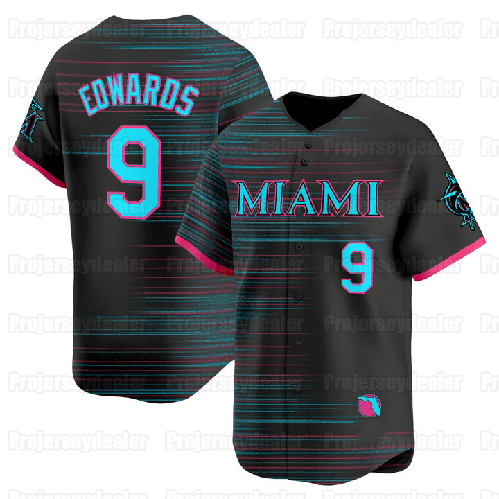 Marlins 2025 City Connect Jersey Edward Cabrera Edwards Kyle Stowers Matt Mervis Jesus Sanchez Sandy Alcantara Otto Lopez Max Meyer Derek Hill Custom