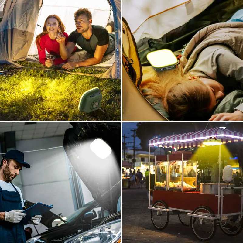 MOSLIGHTING Camping Lantern with 5 Lighting Modes LED Outdoor Light USB-C Fast Charging Hanging Tent Lamp for Outdoor Work Light M251115