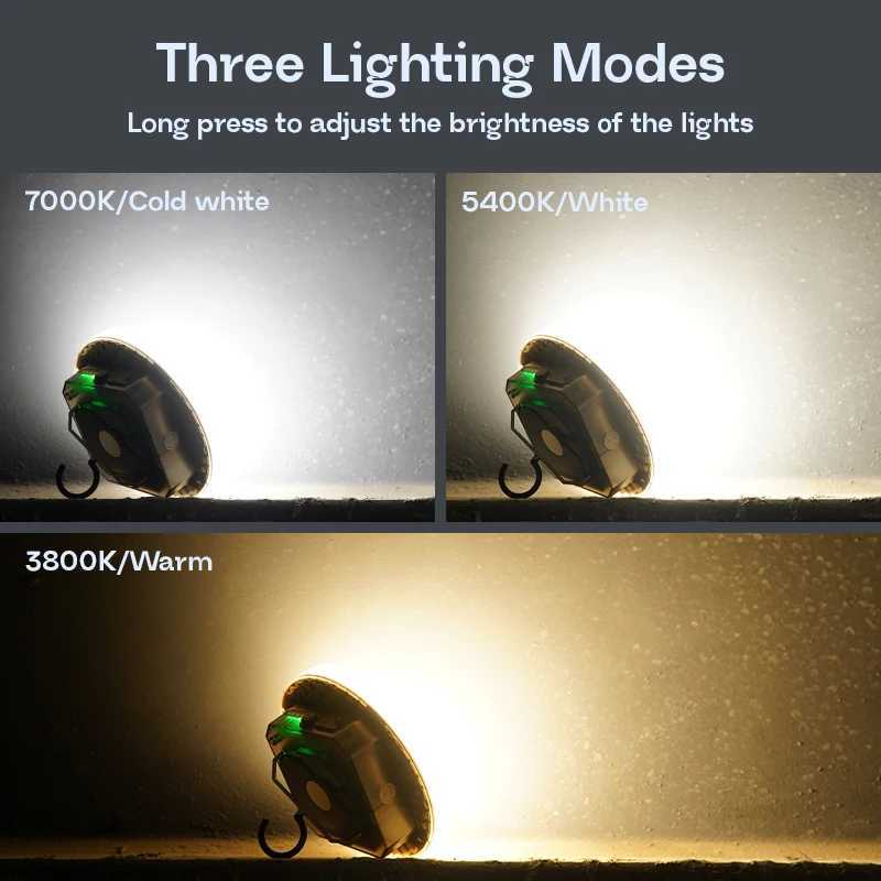 MOSLIGHTING 7200mAh Outdoor LED Camping Lantern Hanging Tent Lamp USB Rechargeable Light Portable Flashlight Emergency Lighting M251115