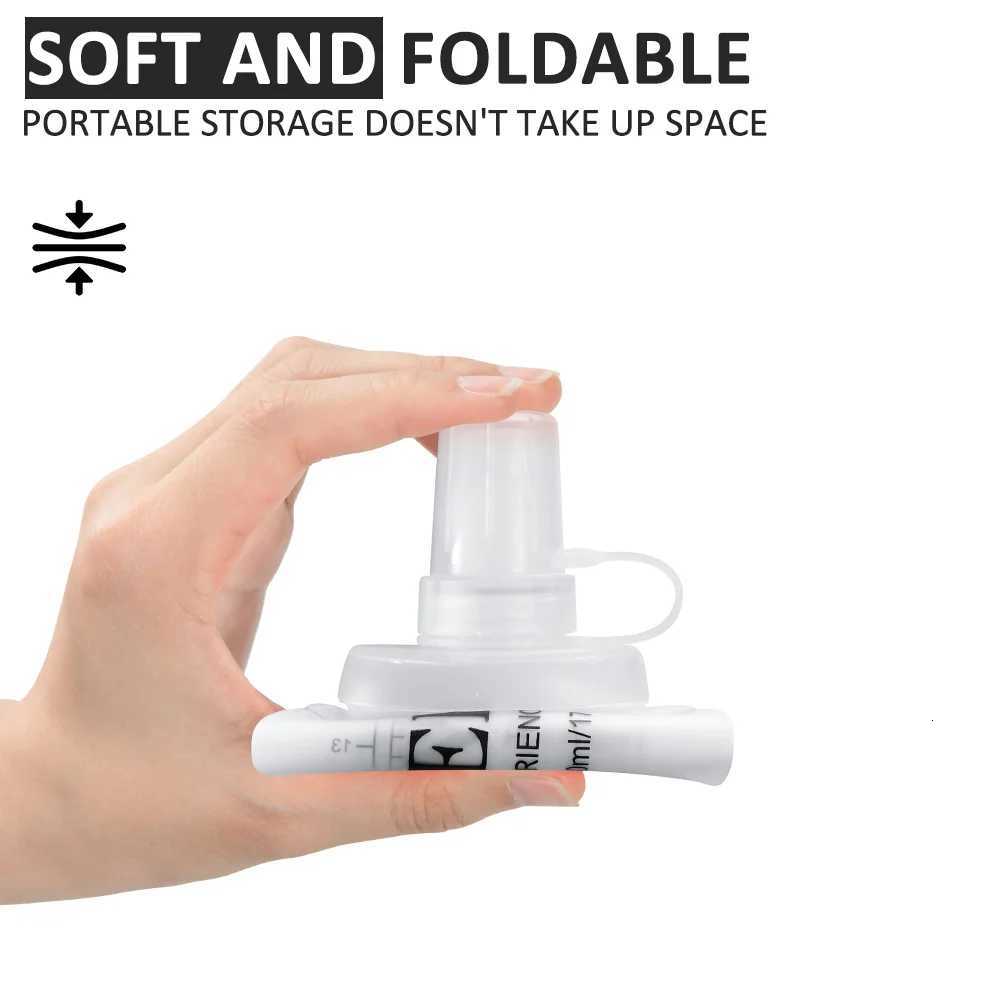 NEWBOLER TPU Outdoor Sport Bottle Folding Soft Flask Water Bottle for Running Camping Hiking Bicycle Fitness Water BagW251114