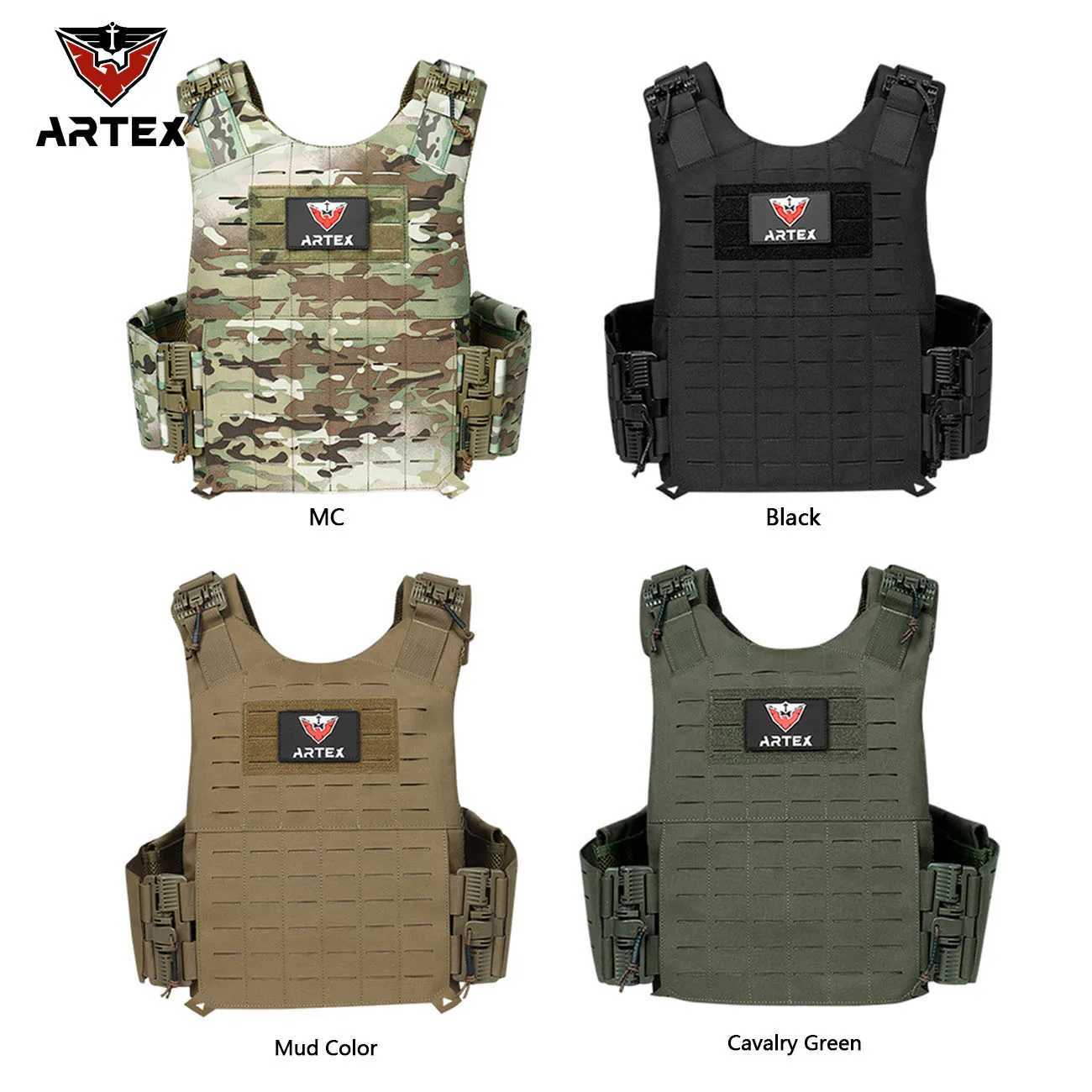 Artex Quick Release Training Vest Laser MOLLE Expansion System Multifunctional Vest Waterproof and Wear-Resistant Training Equipment XJ251114