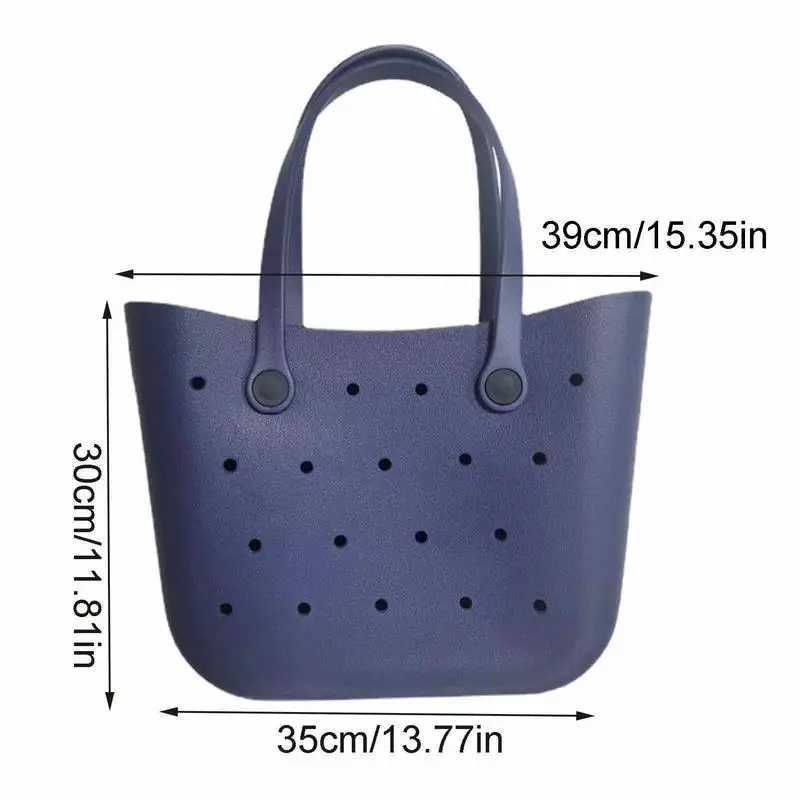 Summer EVA handbag summer waterproof handbag large capacity womens handbag vacation beach bag womens shoulder bag W250415