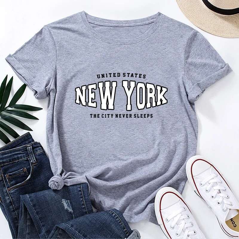 Hot Sales Summer Women's Cotton Loose T-shirt Short Sleeve Casual Comfortable Daily Fashion Outdoors Jogging High Quality Simple