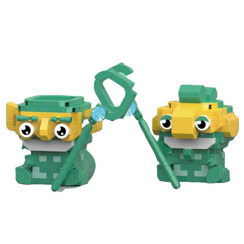 Creative Learning Nezha Theme Building Bricks - Durable 3 Dimensional Miniature Replica Game Pieces