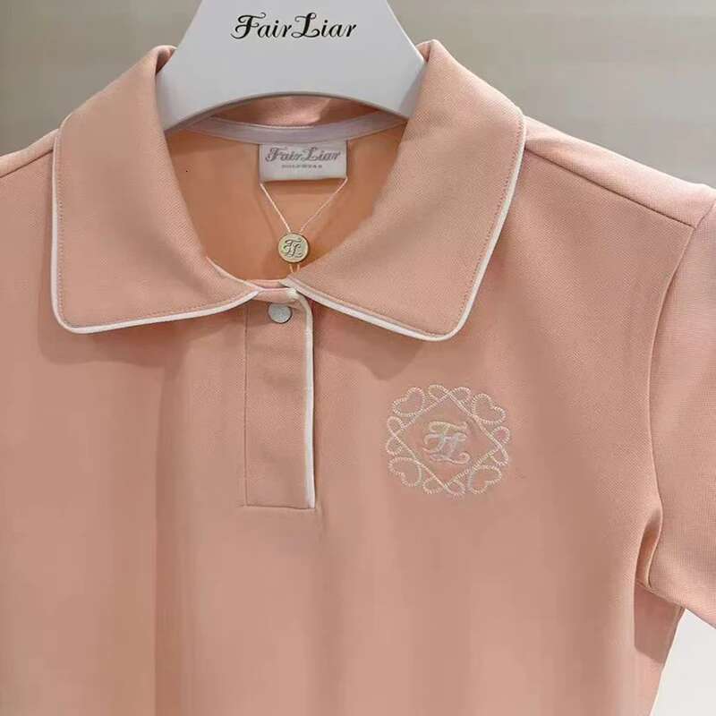 New Women's Golf Clothing Fashion Polo Shirt Summer Short Sleeve Breathable Skin Friendly Slim Fit Versatile