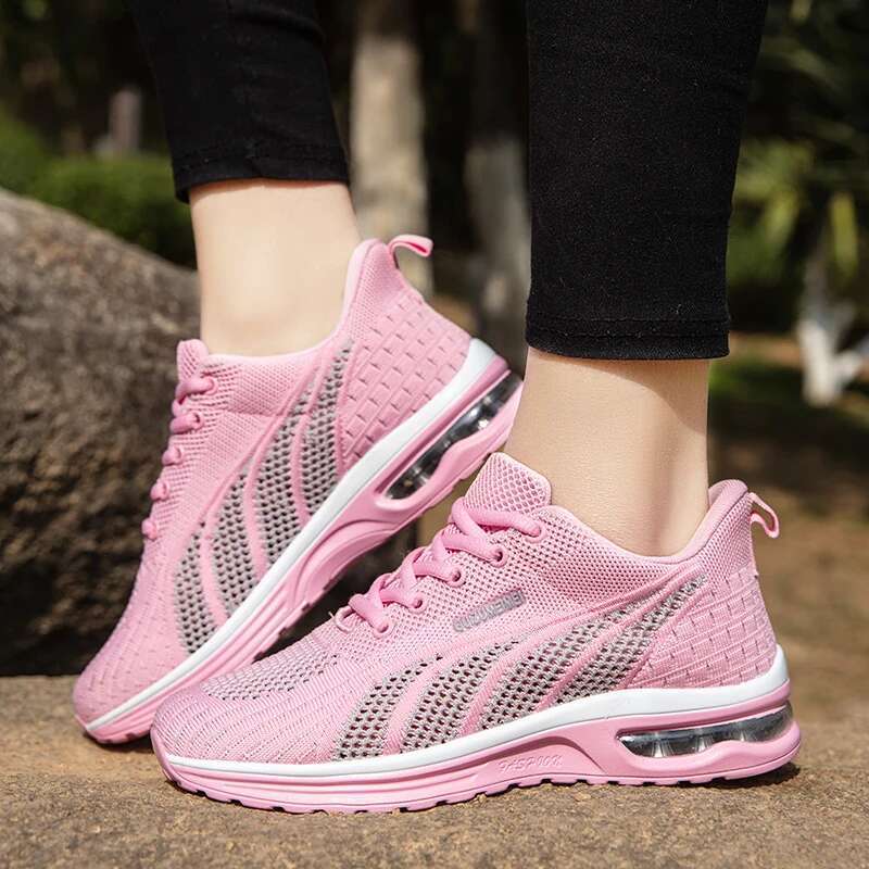 2025 New Women's Running Breathable Sneakers Designer Fashionable Outdoor Sports Lace up Training Shoes
