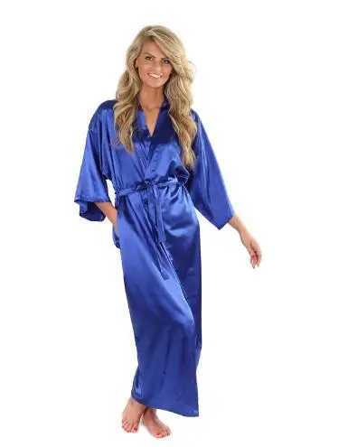 Women Silk Satin Long Wedding Bride Bridesmaid Robe Kimono Robe Feminino Bath Robe Large Size XXXL Peignoir Femme Sexy Bathrobe C251115