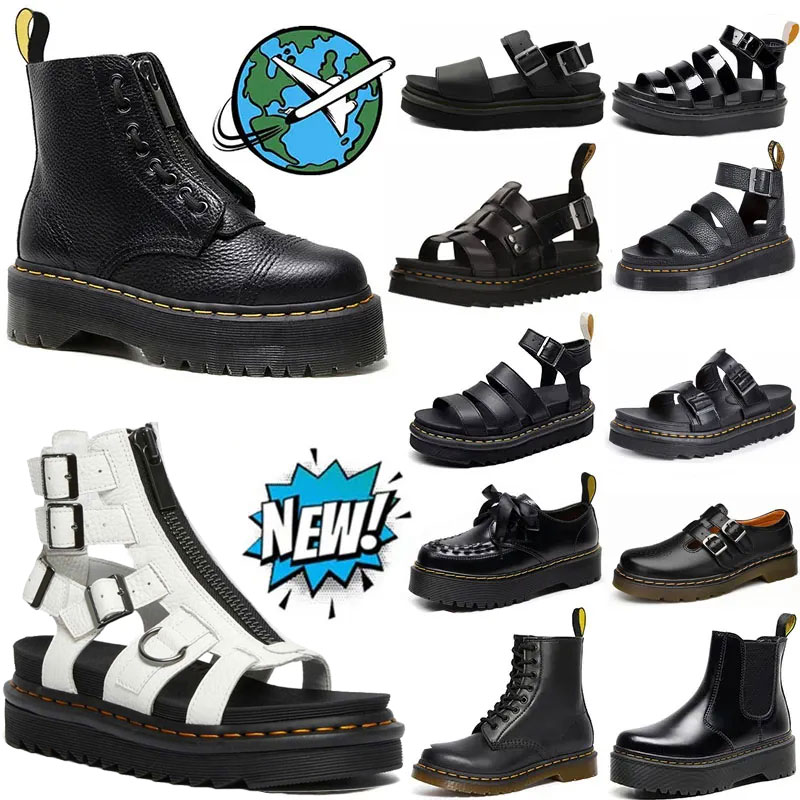 doc martin sandals boot designer boots for men women luxury triple black white classic ankle short booties winter snow outdoor warm shoes