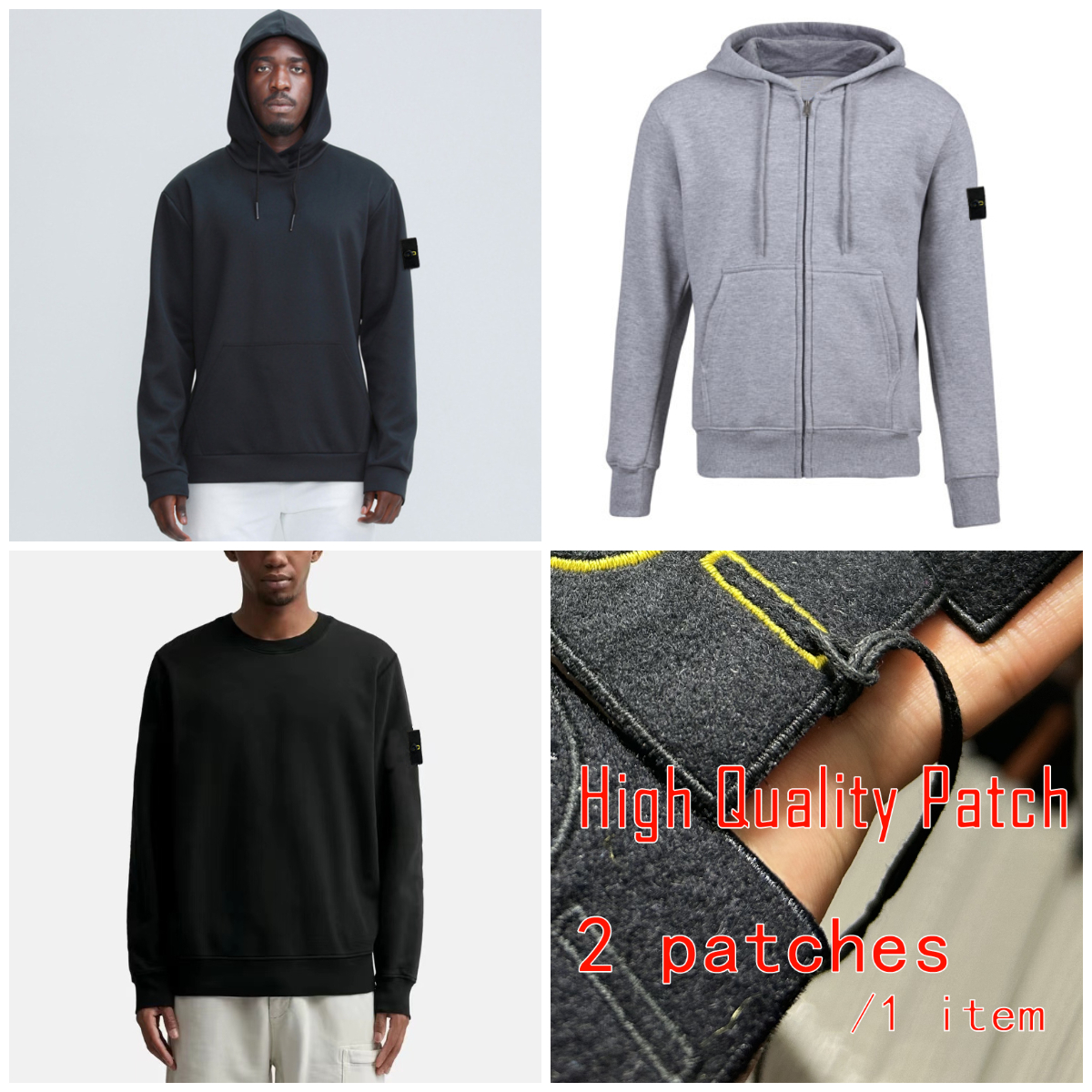 Top Quality Patch Mens Hoodies Unisex Designer Badge Hooded Solid Color Hoodies S-3XL Hoodie For Men Hoodies Designer Hoody Zipper Casual Slim Fit Autumn Sweatshirts