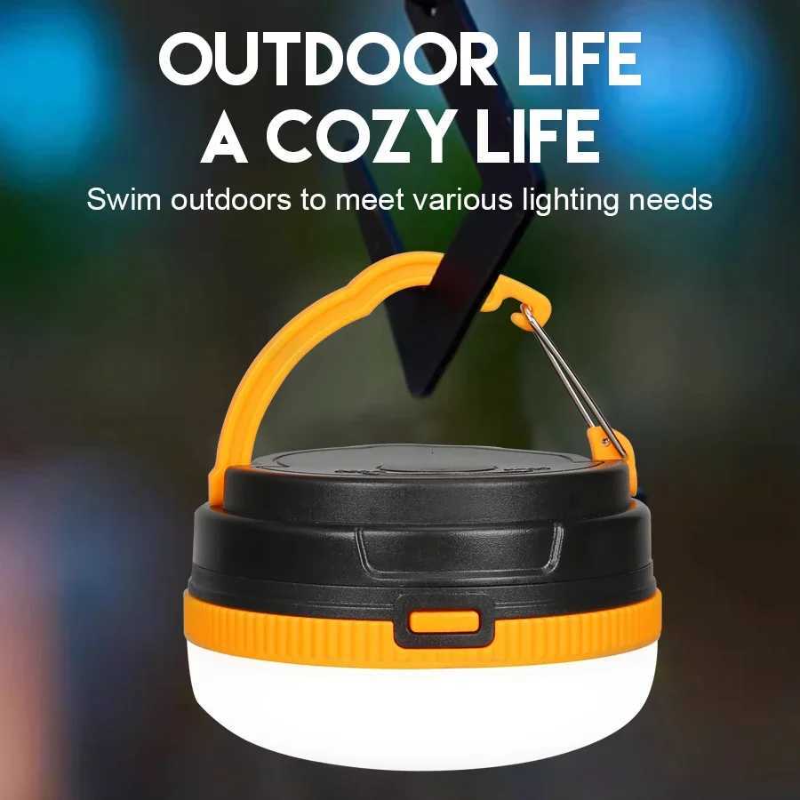 Portable LED Camping Light 3 Lighting Modes Use 3AAA Battery Camp Lamp For Outdoor Waterproof Camping Hiking Emergency Lantern M251115