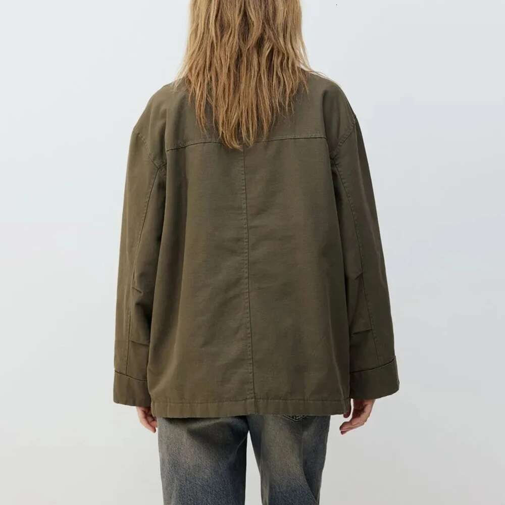 Designer Clothes TWOTWINSTYLE Solid Spliced Pockets Minimalist Jackets For Women Lapel Long Sleeve Patchwork Buttons Casual Coat Female Fashion