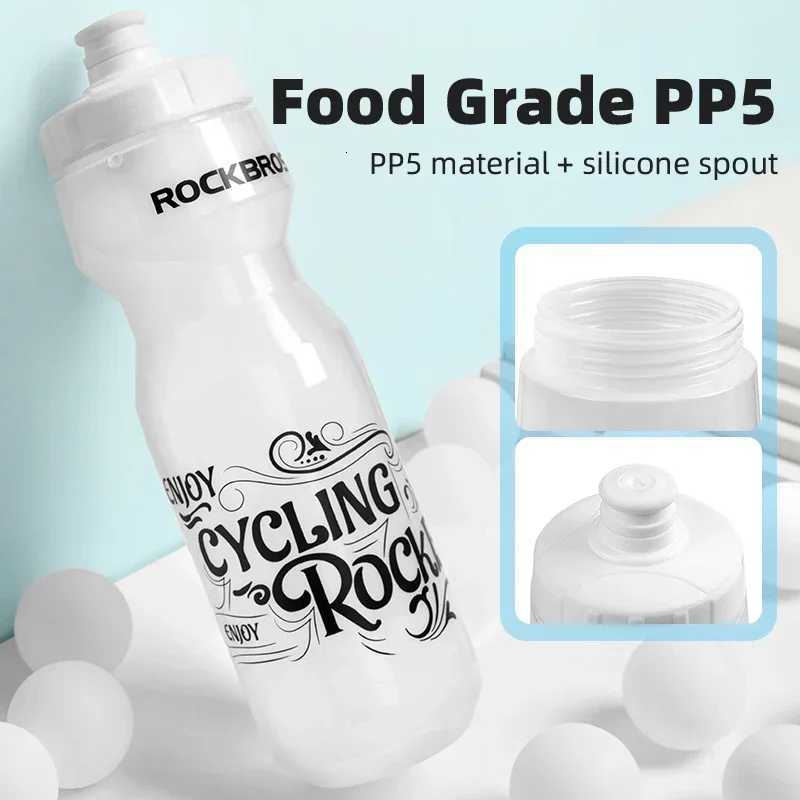 ROCKBROS Cycling Water Bottle 750ml Food Grade Leak-proof BPA-free Fitness Running Camping Hiking Sports Kettle Bike Bottle CageW251114
