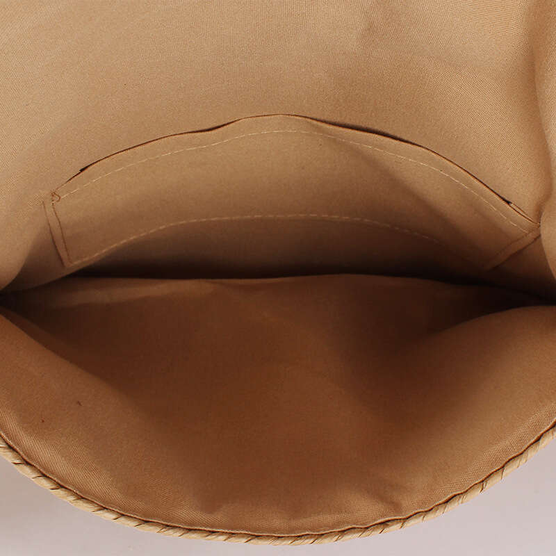 Handmade Beach Bag French High-End Western-Style Minimalist And Versatile Handmade Forest Style Hollowed Out Grass Woven Bag, Beach Vacation Shoulder 