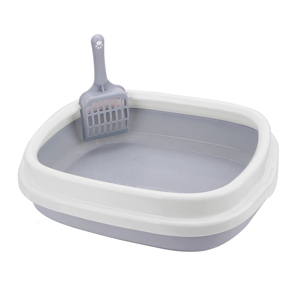 Cat Dog Tray with Scoop Cat Litter Box Pet Toilet Bedpan 250414
