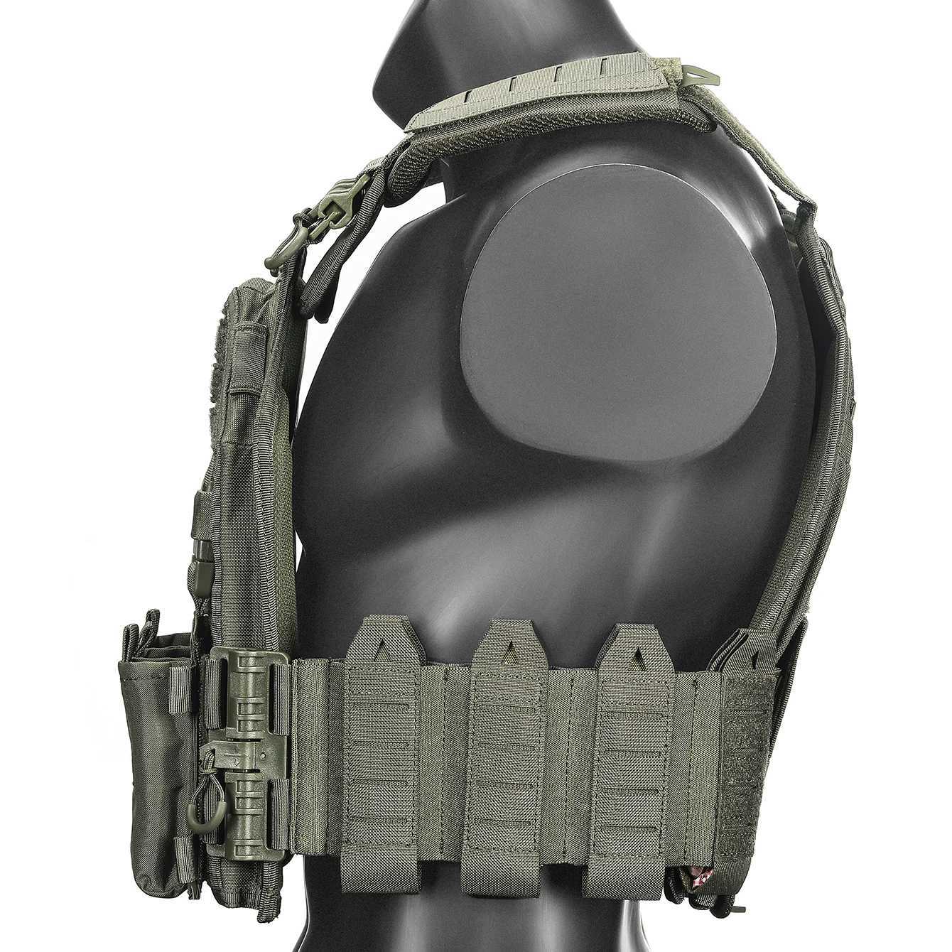 Outdoor Training Tank Top Triple Chest Item Pack MOLLE Extended Training Vest (Including US Flag) XJ250730XJ251114