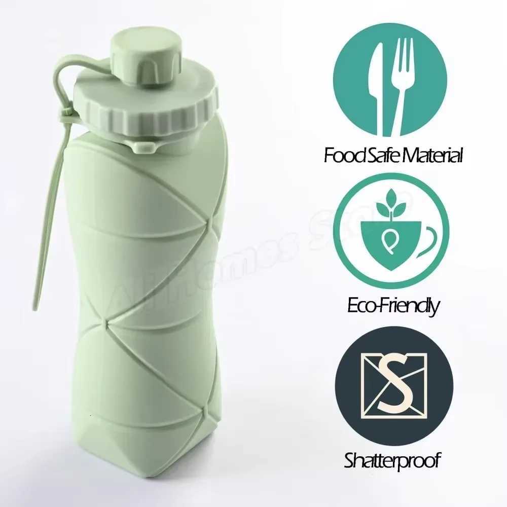 Silicone Folding Water Cup Outdoor Portable and Scalable Sports Collapsible Water Bottle Travel Camping Cup 2025 Handy CupW251114